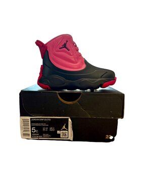 Air Jordan Drip 23 TD Toddler Rain Shoes Pink & Black Size 5C W/ Box CT5799-600
